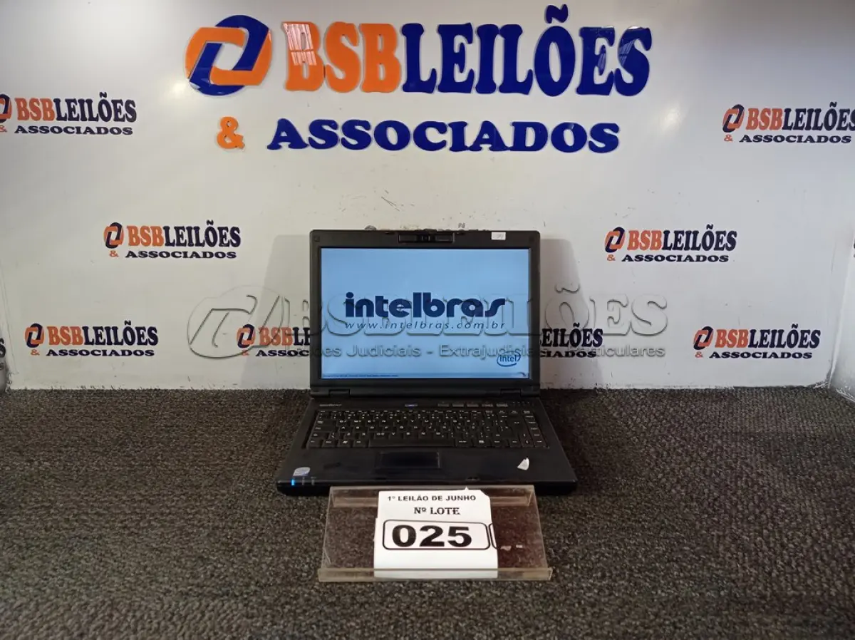 LOTE 025 - 01 NOTEBOOK MARCA INTELBRAS. (LIGANDO) (NO ESTADO) ATENÇÃO! FAZER A VISITAÇÃO ANTES DE ARREMATAR, NÃO SABEMOS SE FUNCIONA. LEILÃO NÃO TEM GARANTIA E NEM DEVOLUÇÃO, SUJEITO A POSSÍVEIS AVARIAS VISÍVEIS/OCULTAS E/OU AUSÊNCIA DE COMPONENTES.