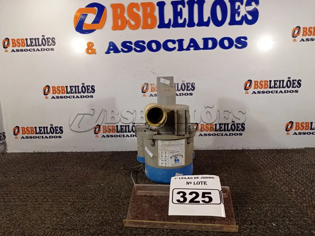 LOTE 325 - 01 MOTO BOMBA MOTOR DE INDUÇÃO MONOFÁSICO GAIOLA COM AVARIAS.  (NO ESTADO) ATENÇÃO! FAZER A VISITAÇÃO ANTES DE ARREMATAR, NÃO SABEMOS SE FUNCIONA. LEILÃO NÃO TEM GARANTIA E NEM DEVOLUÇÃO, SUJEITO A POSSÍVEIS AVARIAS VISÍVEIS/OCULTAS E/OU AUSÊNCIA DE COMPONENTES.