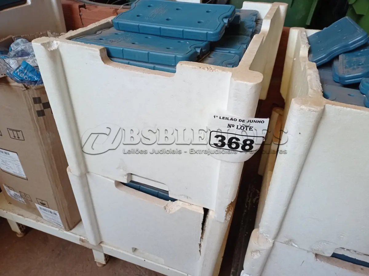 LOTE 368 - 01 LOTE COM GRANDE QUANTIDADE DE PLACAS PARA FAZER GELO RÍGIDO REUTILIZÁVEL. (NO ESTADO) ATENÇÃO! FAZER A VISITAÇÃO ANTES DE ARREMATAR, NÃO SABEMOS SE FUNCIONA. LEILÃO NÃO TEM GARANTIA E NEM DEVOLUÇÃO, SUJEITO A POSSÍVEIS AVARIAS VISÍVEIS/OCULTAS E/OU AUSÊNCIA DE COMPONENTES.