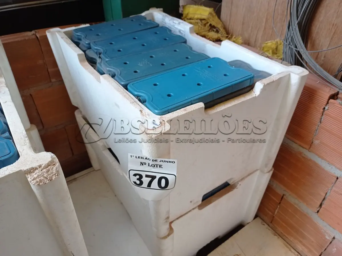 LOTE 370 - 01 LOTE COM GRANDE QUANTIDADE DE PLACAS PARA FAZER GELO RÍGIDO REUTILIZÁVEL. (NO ESTADO) ATENÇÃO! FAZER A VISITAÇÃO ANTES DE ARREMATAR, NÃO SABEMOS SE FUNCIONA. LEILÃO NÃO TEM GARANTIA E NEM DEVOLUÇÃO, SUJEITO A POSSÍVEIS AVARIAS VISÍVEIS/OCULTAS E/OU AUSÊNCIA DE COMPONENTES.