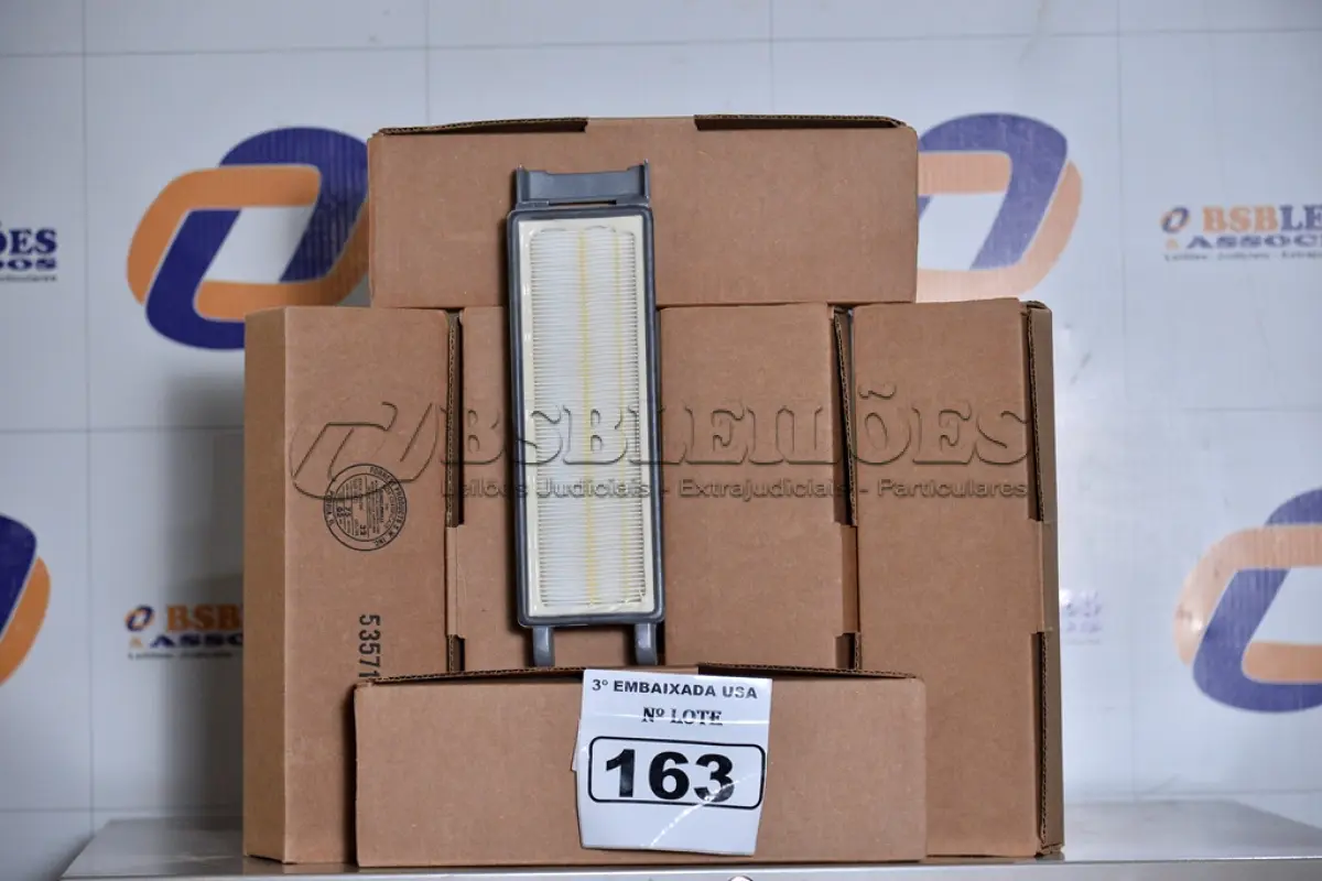LOTE 163 - 06 CAIXINHAS COM 01 FILTRO CADA WASHABLE HEPA FILTER.  (6 A/C FILTERS 6 PAC. (NO ESTADO)0000022