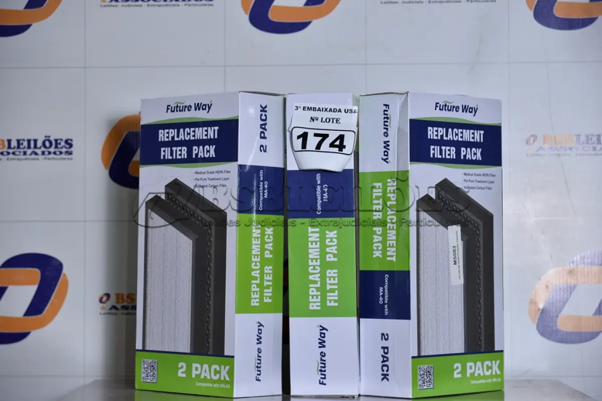 LOTE 174 - 02 CAIXAS COM 02 FILTROS CADA PARA AR-CONDICIONADO COMPATIBLE WITH MA-40. (FILTERS 2 PACKS.) (NO ESTADO)0000021