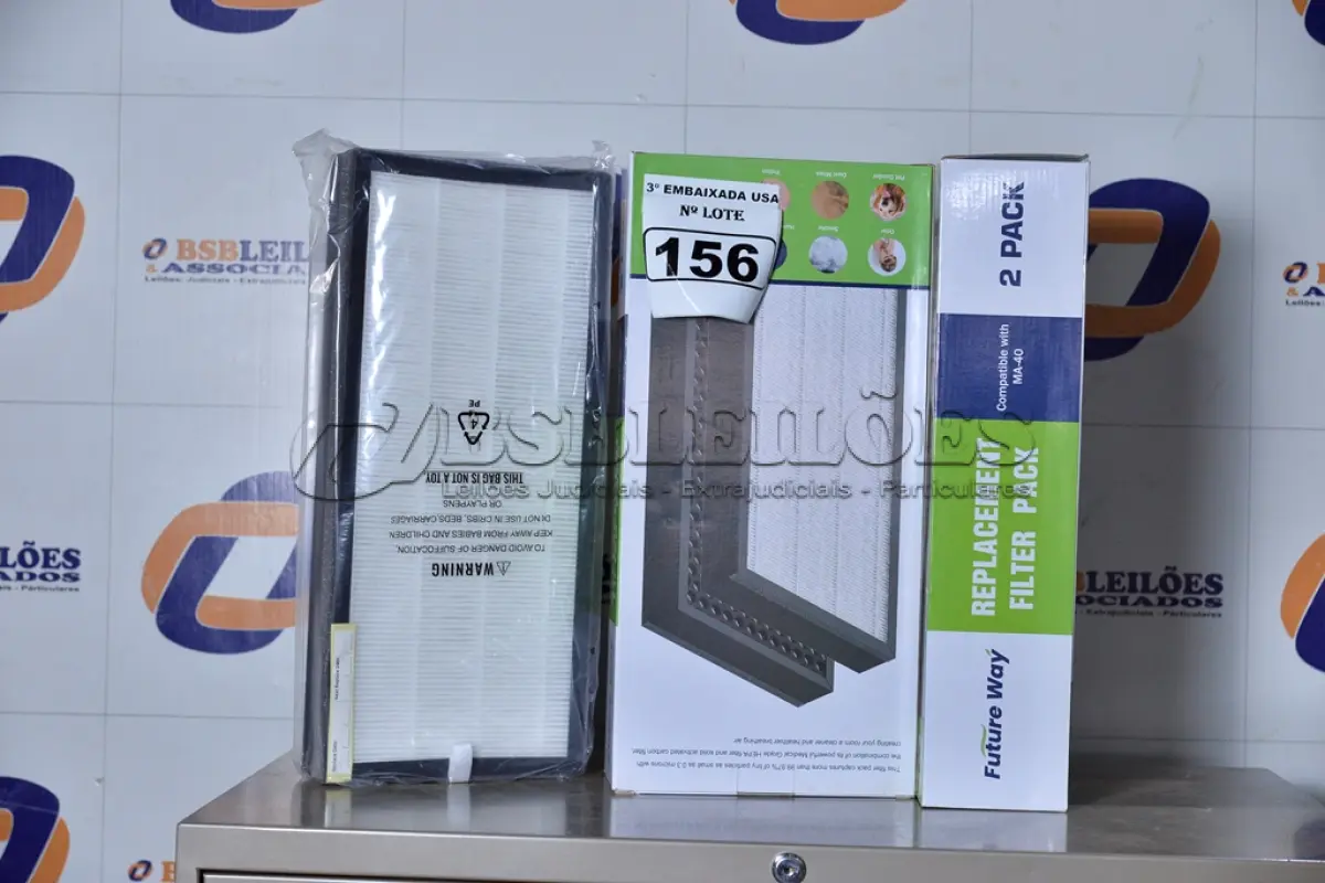 LOTE 156 - 02 CAIXAS COM 02 FILTROS CADA PARA AR-CONDICIONADO COMPATIBLE WITH MA-40. (FILTERS 2 PACKS.) (NO ESTADO)0000021