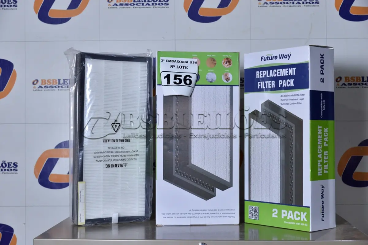 LOTE 156 - 02 CAIXAS COM 02 FILTROS CADA PARA AR-CONDICIONADO COMPATIBLE WITH MA-40. (FILTERS 2 PACKS.) (NO ESTADO)0000021