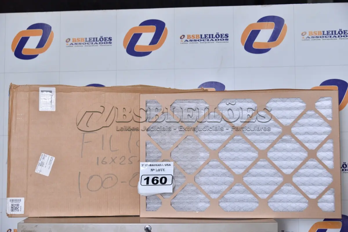 LOTE 160 - 01 CAIXA COM 12 UNIDADES DE FILTRO PARA AR-CONDICIONADO 20X22X1 6GKL9. (NO ESTADO)0000018