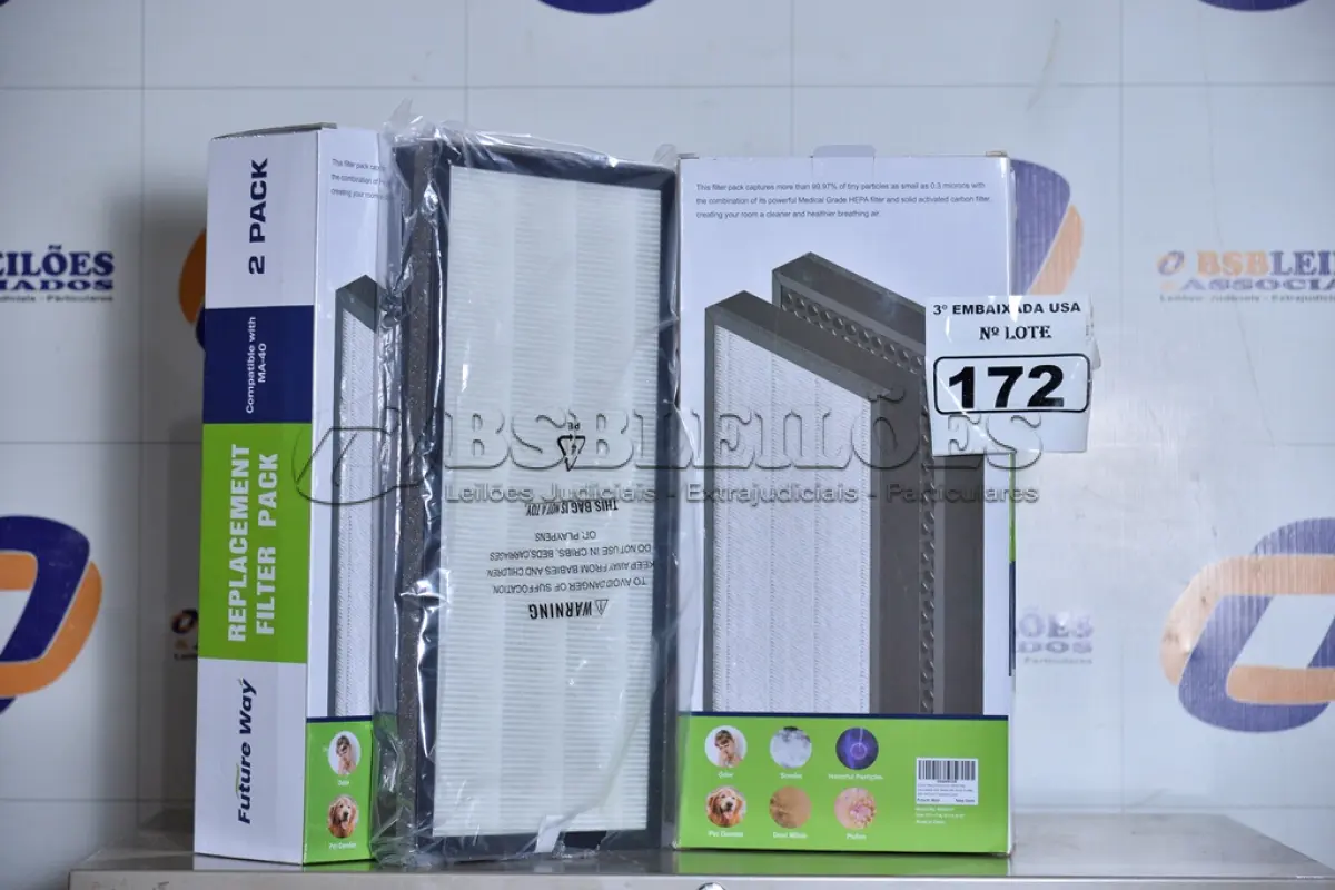 LOTE 172 - 02 CAIXAS COM 02 FILTROS CADA PARA AR-CONDICIONADO COMPATIBLE WITH MA-40. (FILTERS 2 PACKS. (NO ESTADO)0000021
