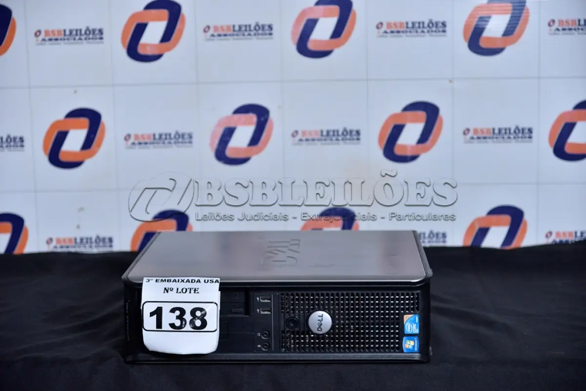 LOTE 138 - 1 CPU MARCA DELL CORE 2 DUO COM MEMÓRIA RAM DE 04 GB SEM HD. (NO ESTADO)6SC52P1
