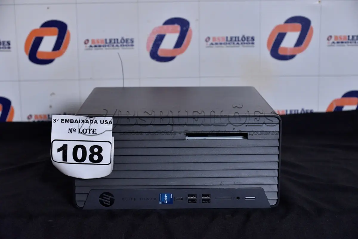 LOTE 108 - 01 CPU CORE I7 MARCA HP ELITE TOWER 600 G9 SEM MEMÓRIA E SEM HD. (NO ESTADO) MXL3283878