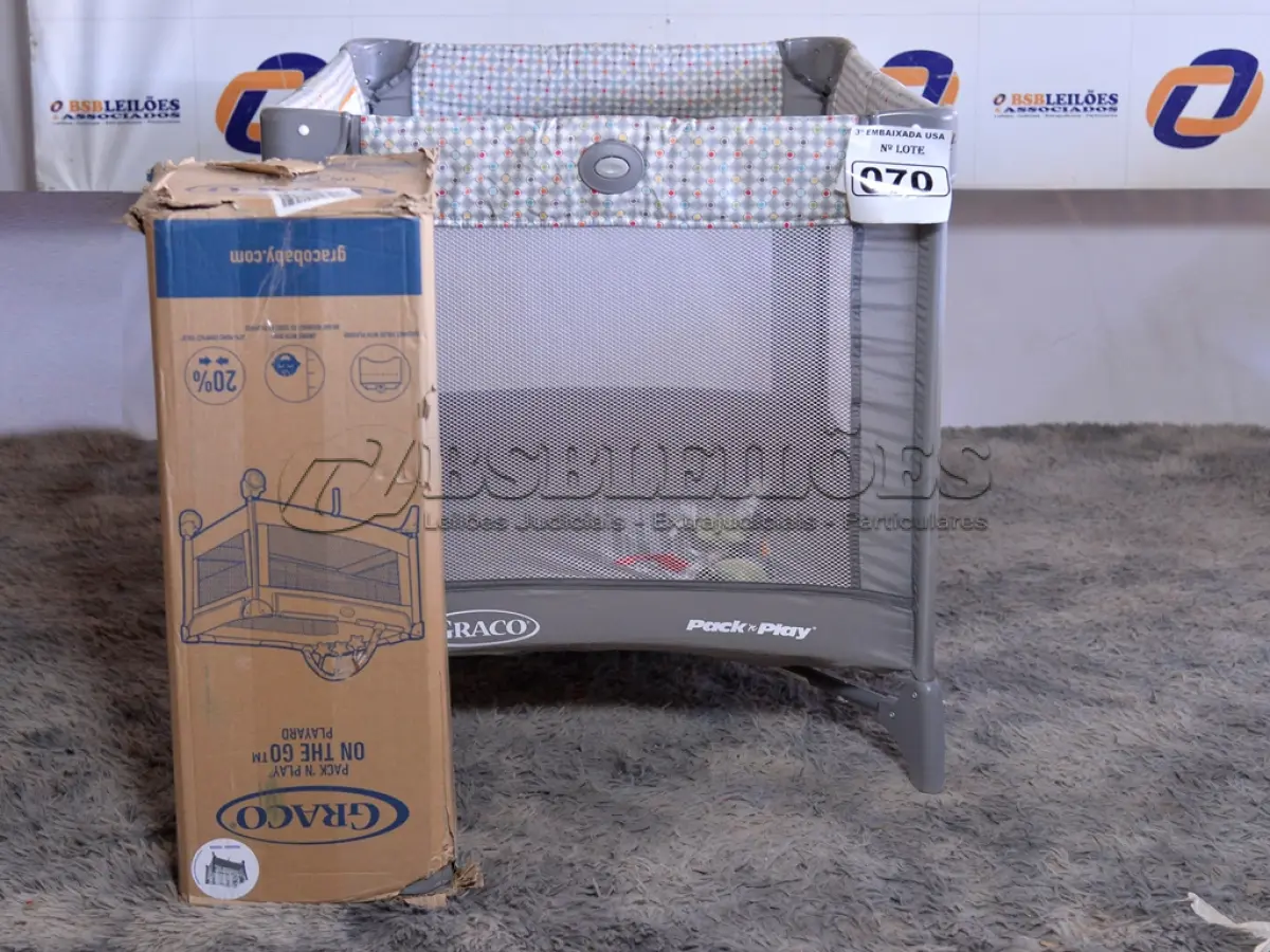 LOTE 070 - 01 BERÇO PORTÁTIL MARCA GRACO. (BABY CRIB) (NO ESTADO) BF8664Y