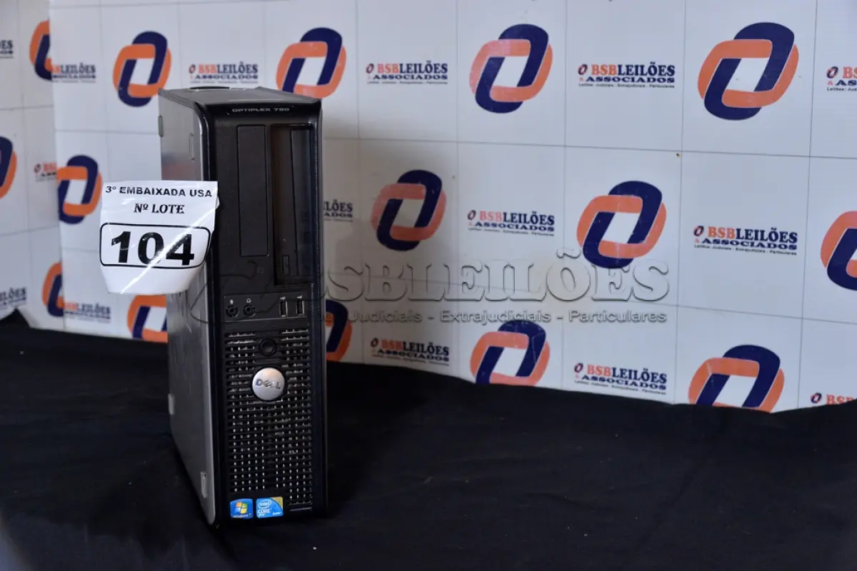 LOTE 104 - 01 CPU CORE 2 DUOS SEM HD E COM MEMÓRIA DE 4GB RAM MODELO: OPTIPLEX 780MARCA DEL. (NO ESTADO)5JYRJQ1