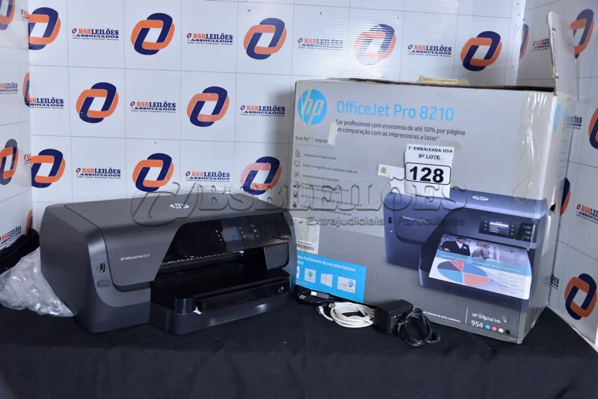 LOTE 128 - 01 IMPRESSORA OFFICEJET PRO 8210 MARCA HP. (PRINTER) (NO ESTADO) CN97JHP02D