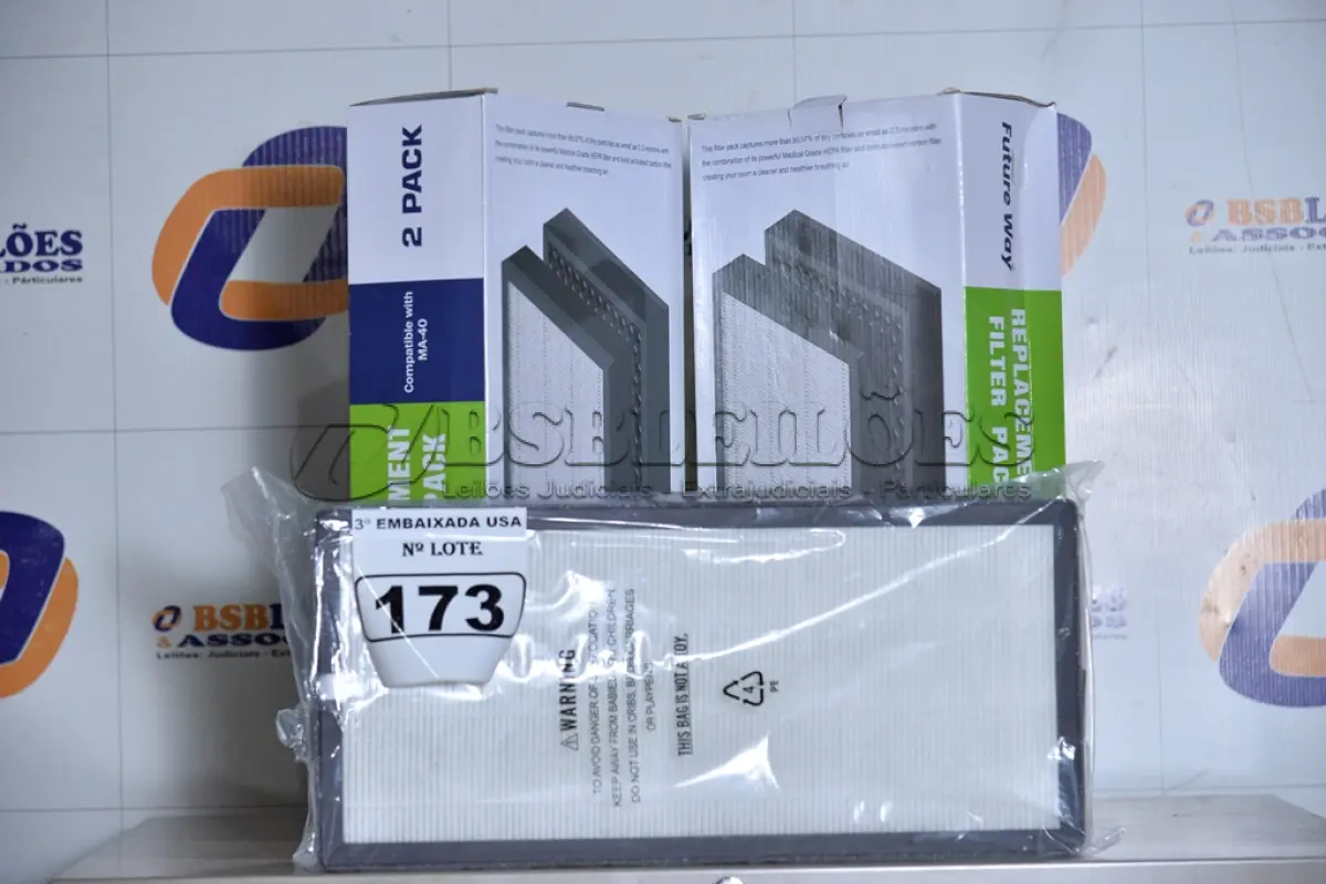 LOTE 173 - 02 CAIXAS COM 02 FILTROS CADA PARA AR-CONDICIONADO COMPATIBLE WITH MA-40. (FILTERS 2 PACKS.) (NO ESTADO)0000021