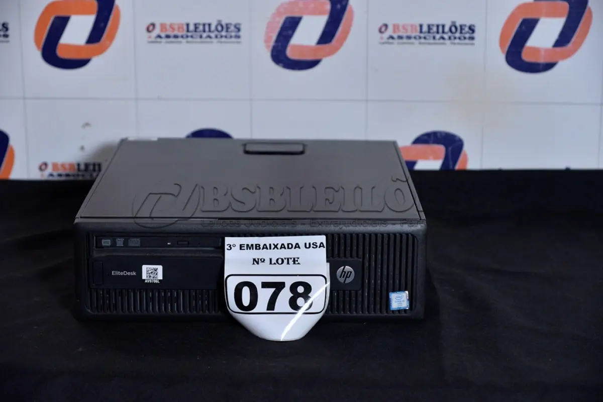 LOTE 078 - 01 CPU MARCA HP CORE I5 COM MEMÓRIA 16GB RAM E SEM HD. (NO ESTADO) AV9 706L