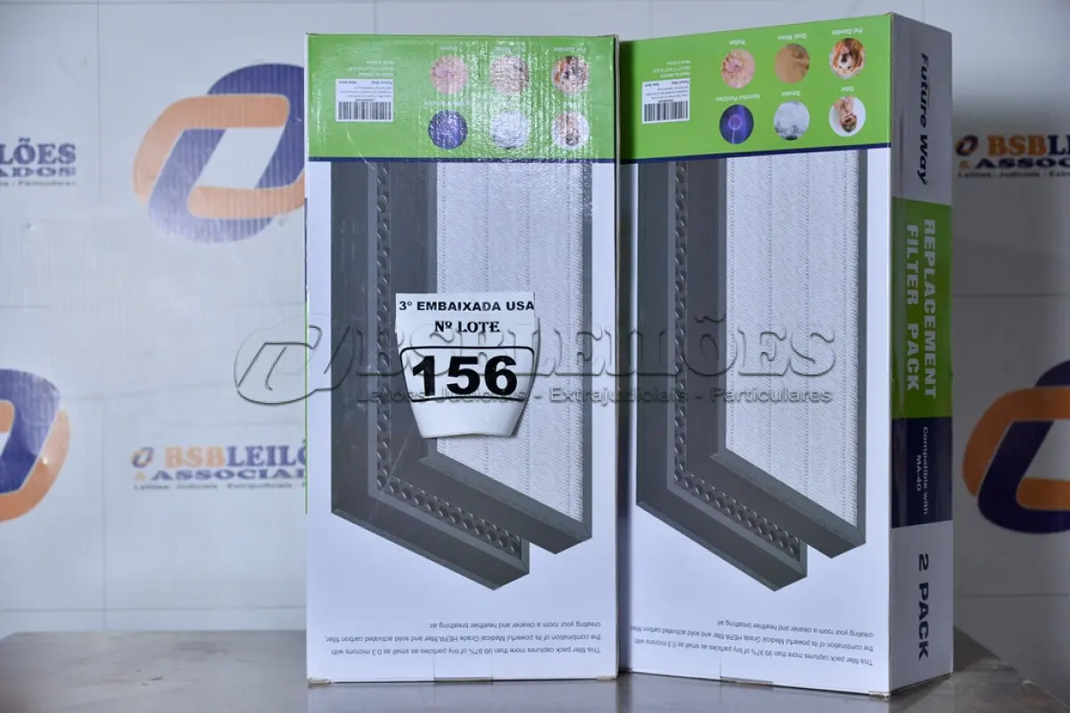 LOTE 156 - 02 CAIXAS COM 02 FILTROS CADA PARA AR-CONDICIONADO COMPATIBLE WITH MA-40. (FILTERS 2 PACKS.) (NO ESTADO)0000021
