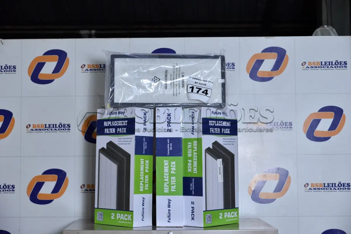LOTE 174 - 02 CAIXAS COM 02 FILTROS CADA PARA AR-CONDICIONADO COMPATIBLE WITH MA-40. (FILTERS 2 PACKS.) (NO ESTADO)0000021