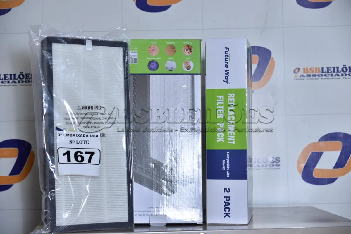 LOTE 167 - 02 CAIXAS COM 02 FILTROS CADA PARA AR-CONDICIONADO COMPATIBLE WITH MA-40. (FILTERS 2 PACKS.) (NO ESTADO)0000021