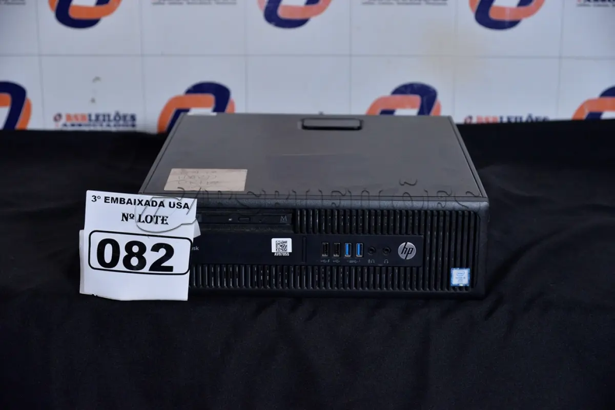 LOTE 082 - 01 CPU MARCA HP CORE I5 COM MEMÓRIA 16GB RAM E SEM HD. (NO ESTADO) AV9 705S