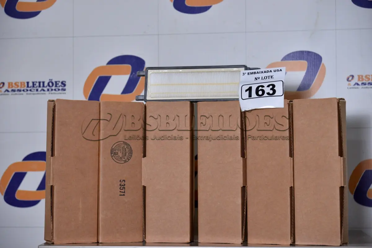 LOTE 163 - 06 CAIXINHAS COM 01 FILTRO CADA WASHABLE HEPA FILTER.  (6 A/C FILTERS 6 PAC. (NO ESTADO)0000022