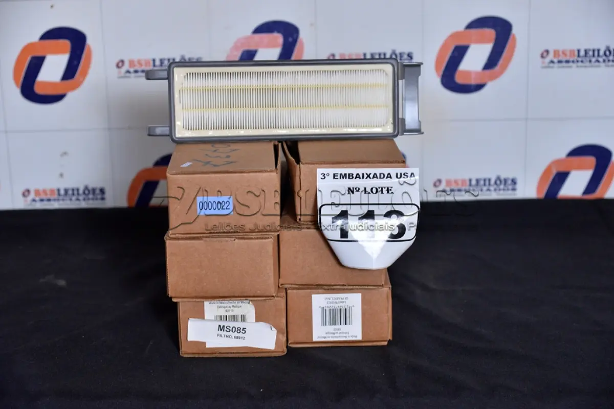 LOTE 113 - 06 CAIXINHAS COM 01 FILTRO CADA WASHABLE HEPA FILTER.  (6 A/C FILTERS 6 PAC. (NO ESTADO)0000022