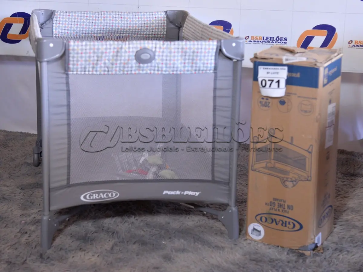LOTE 071 - 01 BERÇO PORTÁTIL MARCA GRACO. (BABY CRIB) (NO ESTADO) BF8665A
