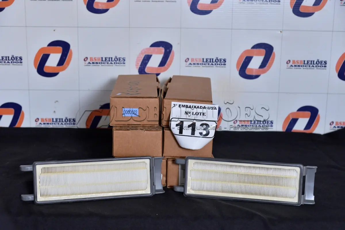 LOTE 113 - 06 CAIXINHAS COM 01 FILTRO CADA WASHABLE HEPA FILTER.  (6 A/C FILTERS 6 PAC. (NO ESTADO)0000022