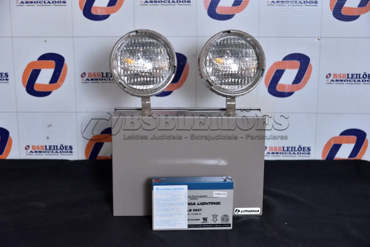 LOTE 114 - 02 LUMINÁRIAS DE EMERGÊNCIA. (EMERGENCY LIGHTS) (NO ESTADO)0000017