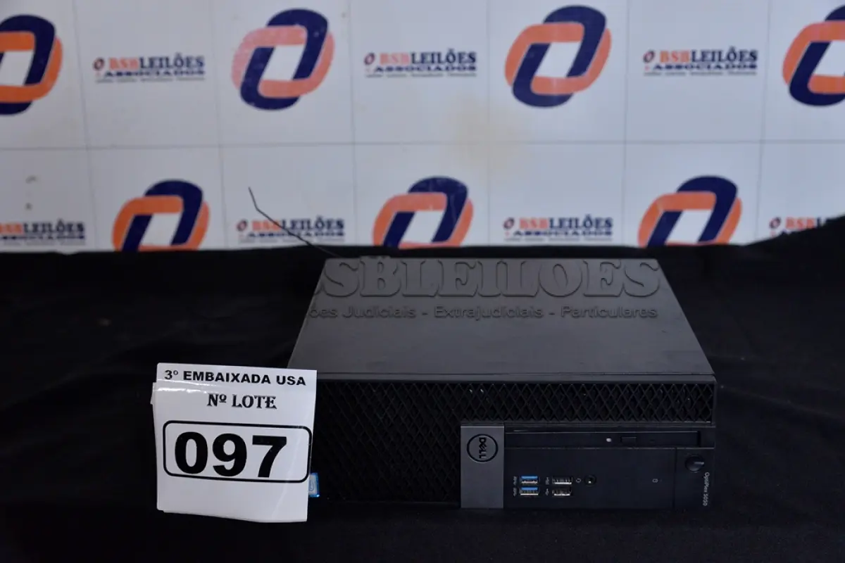 LOTE 097 - 01 CPU CORE I5 MARCA DELL OPTIPLEX 5050 SFF XCTO SEM MEMÓRIA E SEM HD. (NO ESTADO)1CRDHL2