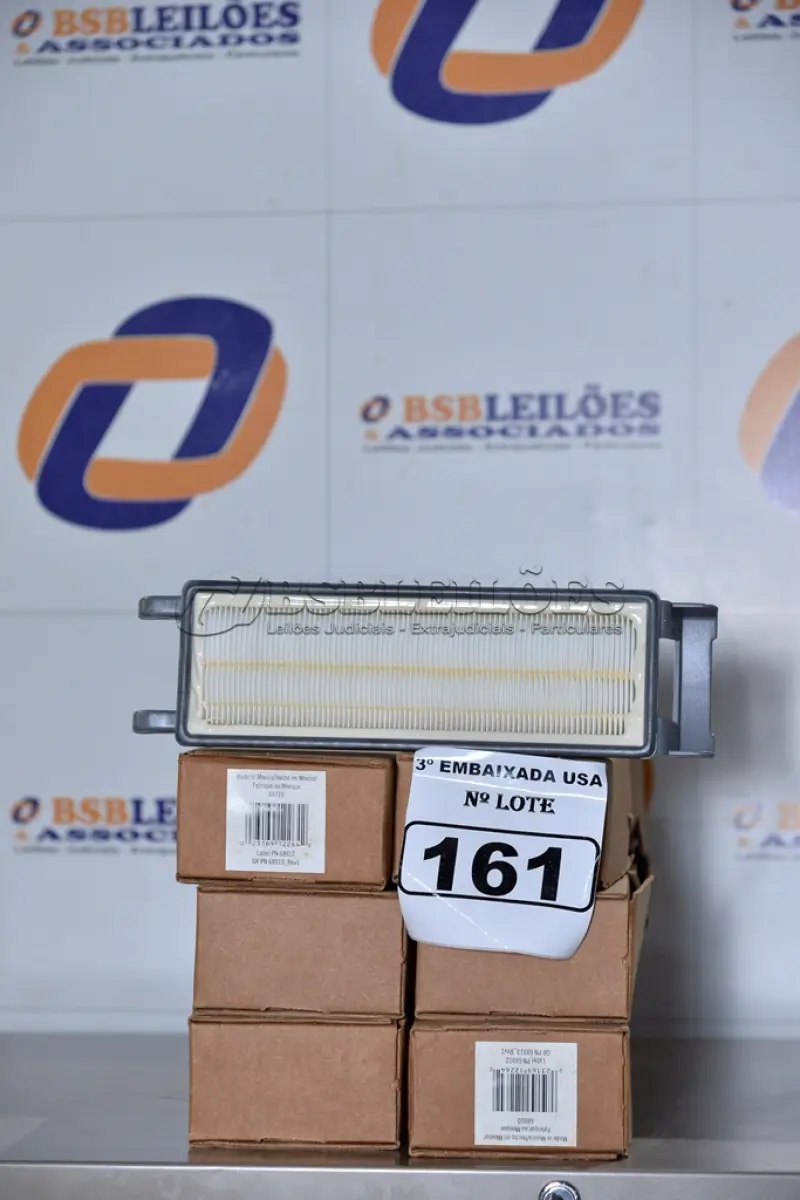 LOTE 161 - 06 CAIXINHAS COM 01 FILTRO CADA WASHABLE HEPA FILTER.  (6 A/C FILTERS 6 PAC. (NO ESTADO)0000022