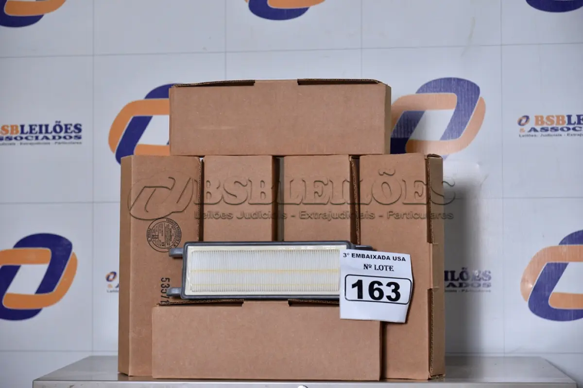LOTE 163 - 06 CAIXINHAS COM 01 FILTRO CADA WASHABLE HEPA FILTER.  (6 A/C FILTERS 6 PAC. (NO ESTADO)0000022