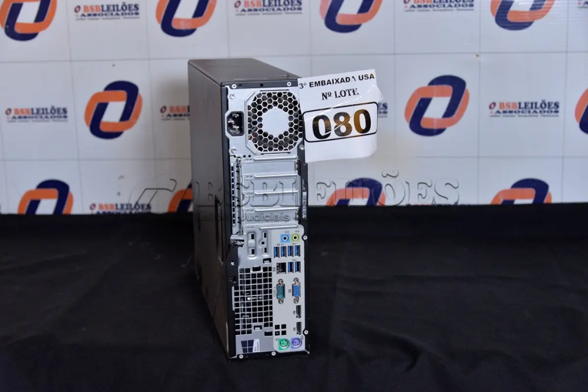 LOTE 080 - 01 CPU MARCA HP CORE I5 COM MEMÓRIA 16GB RAM E SEM HD. (NO ESTADO) AV9 706E