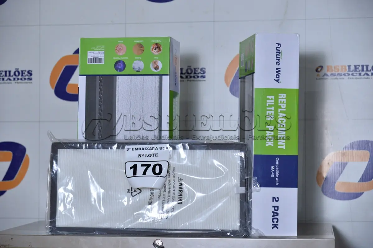 LOTE 170 - 02 CAIXAS COM 02 FILTROS CADA PARA AR-CONDICIONADO COMPATIBLE WITH MA-40. (FILTERS 2 PACKS.) (NO ESTADO)0000021