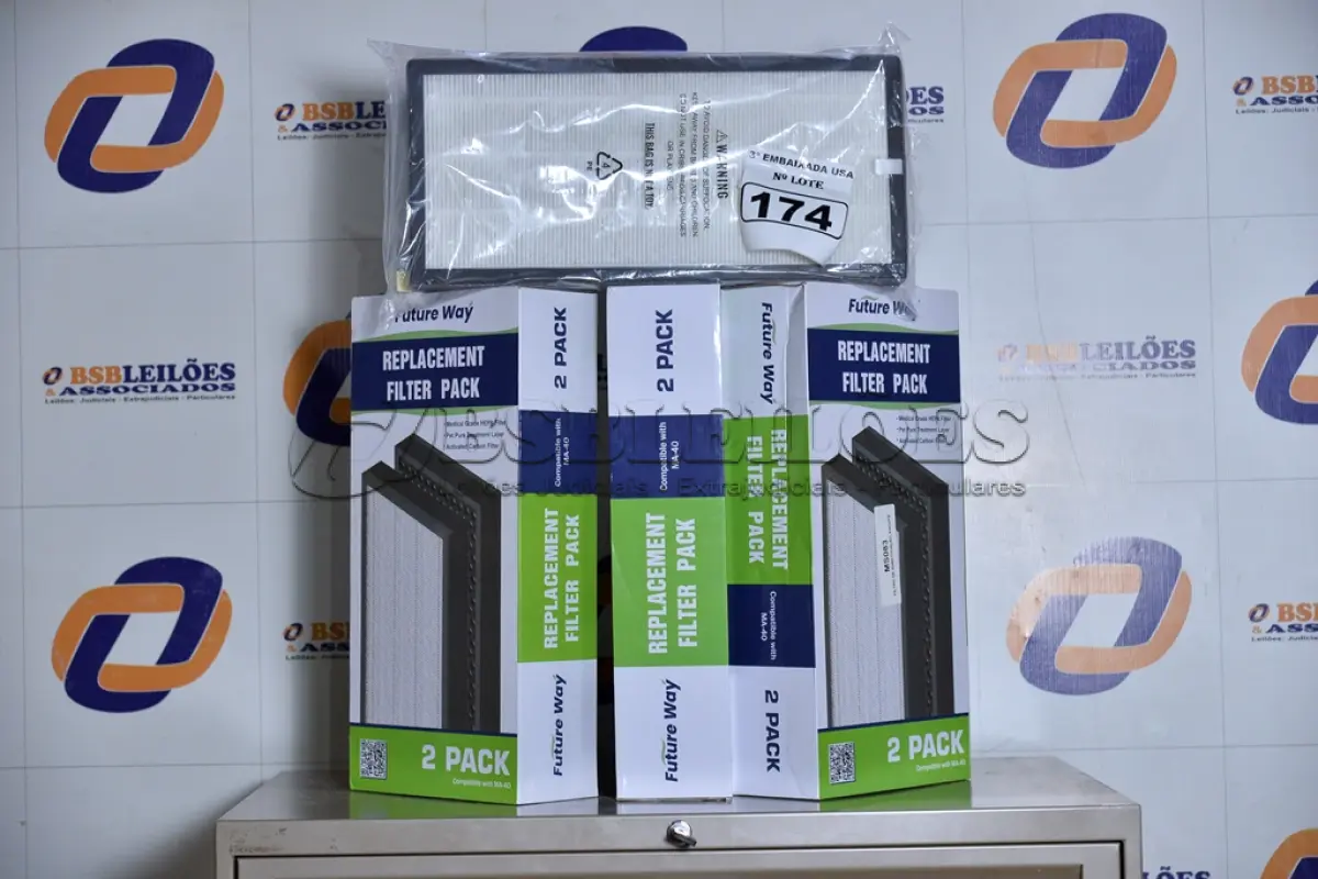 LOTE 174 - 02 CAIXAS COM 02 FILTROS CADA PARA AR-CONDICIONADO COMPATIBLE WITH MA-40. (FILTERS 2 PACKS.) (NO ESTADO)0000021