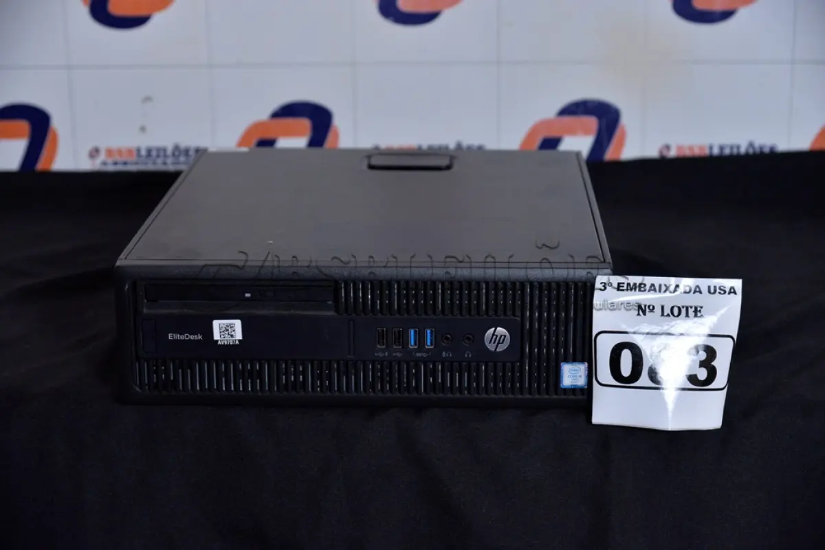 LOTE 083 - 01 CPU MARCA HP CORE I5 COM MEMÓRIA 16GB RAM E SEM HD. (NO ESTADO) AV9 707A
