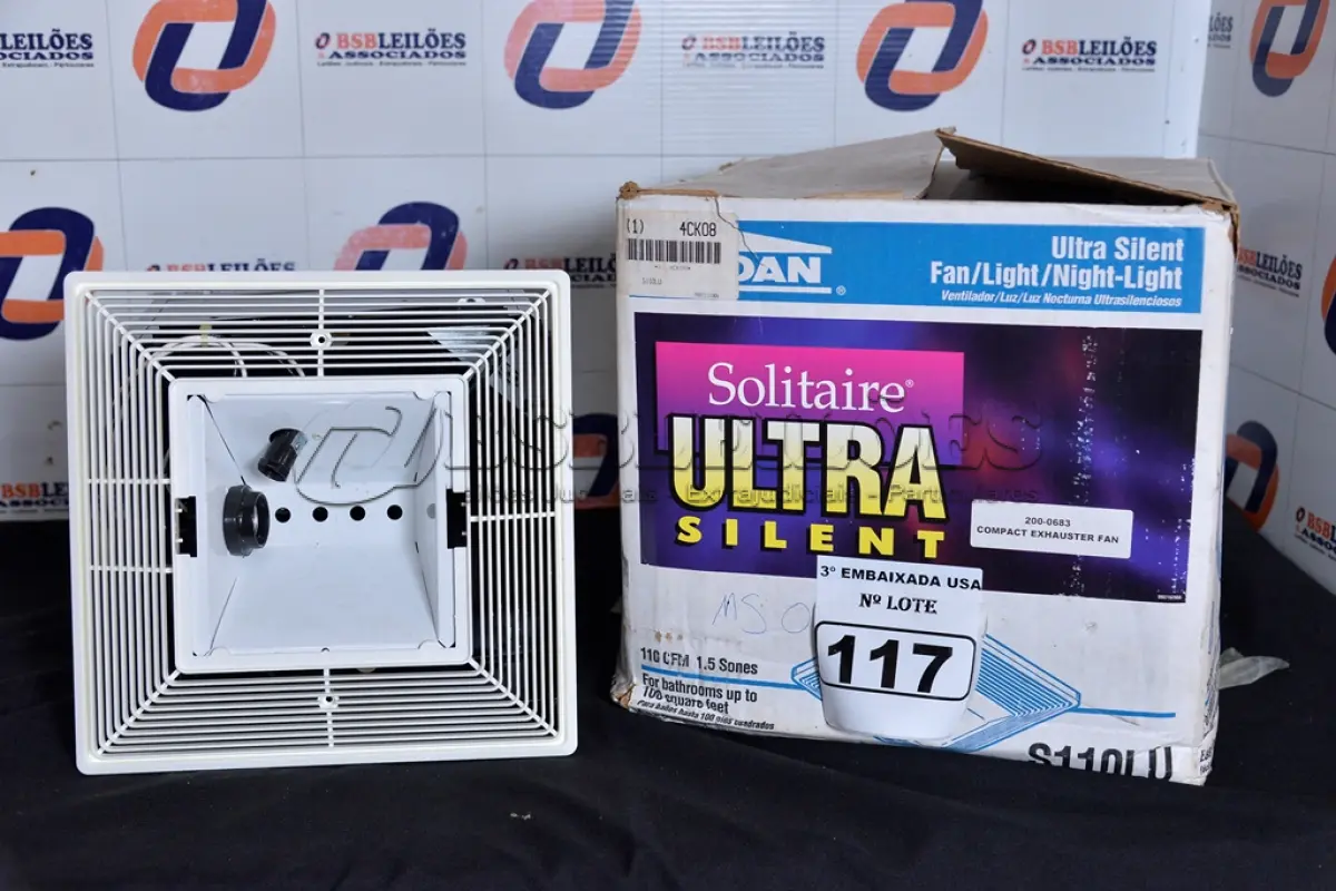 LOTE 117 - 01 VENTILADOR/EXAUSTOR PARA AMBIENTE, MODLO: S110LU 110V. (COMPACT EXHAUSTER FAN) (NO ESTADO)0000025