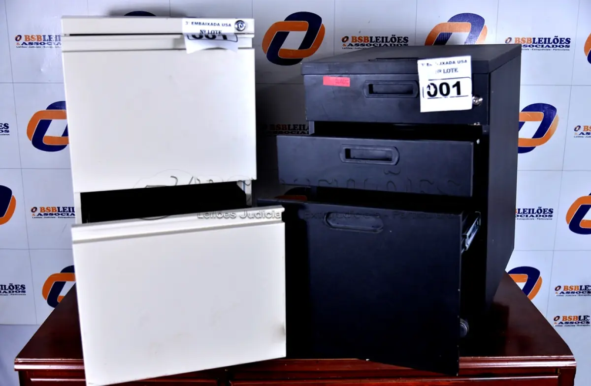LOTE 001 - 02 GAVETEIROS PARA ESCRITÓRIO.  (GABINET S DRAWER). (NO ESTADO)0000010.  