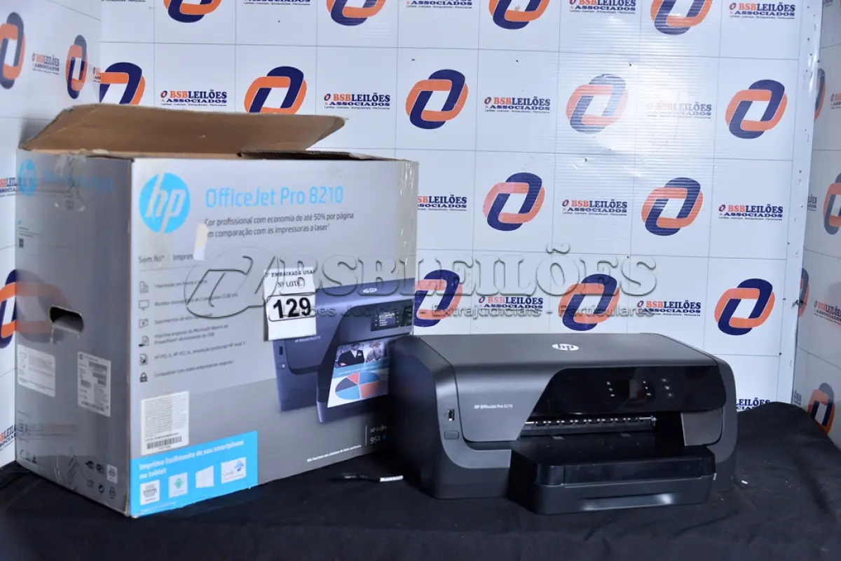 LOTE 129 - 01 IMPRESSORA OFFICEJET PRO 8210 MARCA HP. (PRINTER) (NO ESTADO) CN97JHP02G