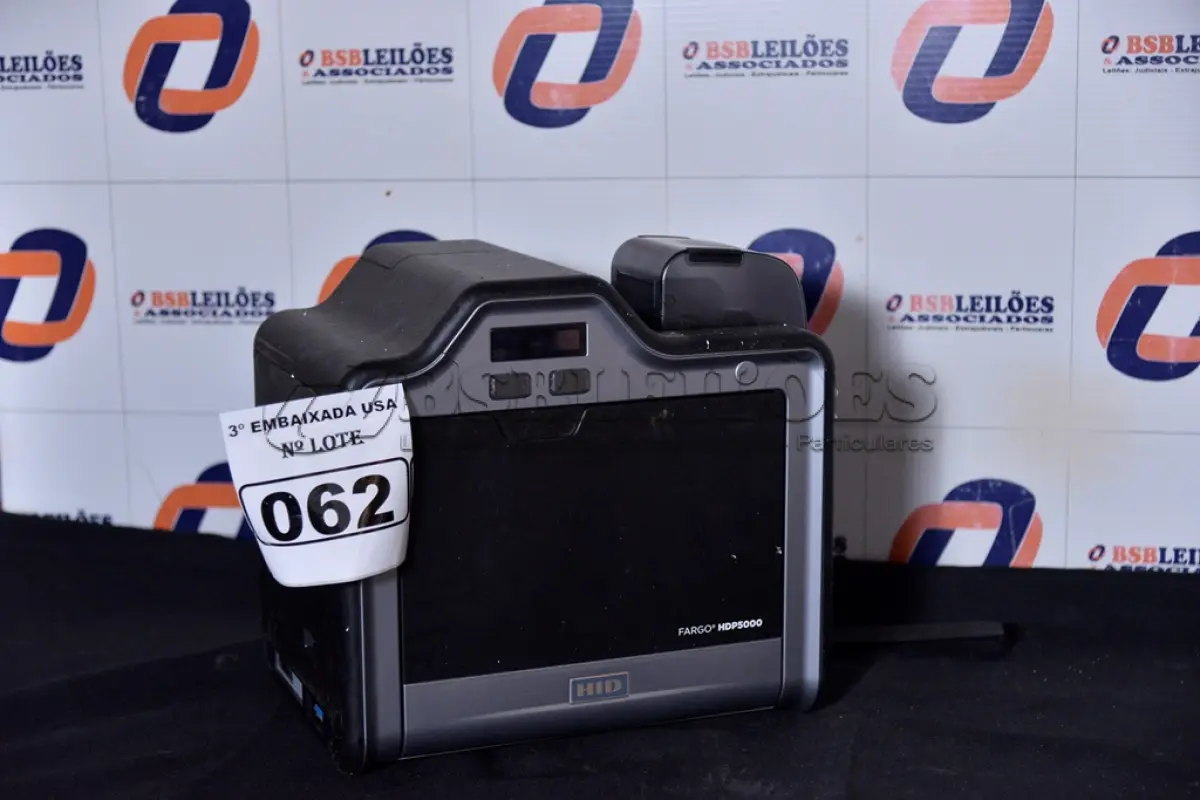 LOTE 062 - 01 IMPRESSORA PARA CRACHÁS, MODELO: FARGO HDP5000. (BADGE PRINTER) (NO ESTADO)0000029