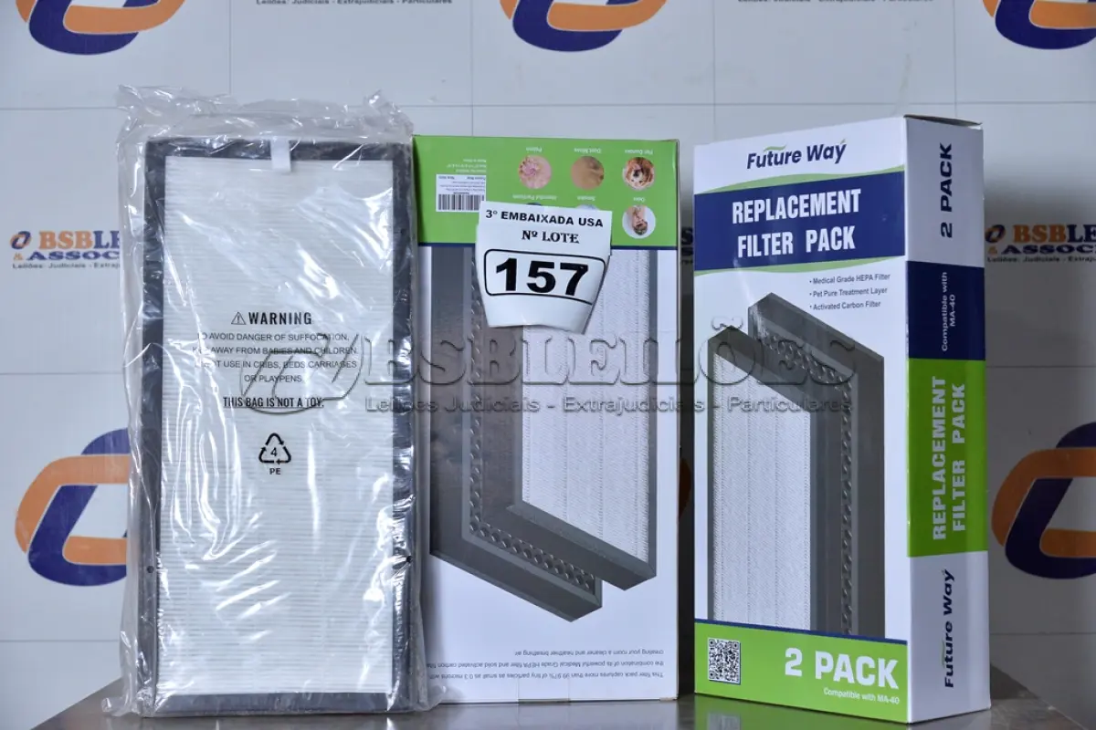 LOTE 157 - 02 CAIXAS COM 02 FILTROS CADA PARA AR-CONDICIONADO COMPATIBLE WITH MA-40. (FILTERS 2 PACKS.) (NO ESTADO)0000021