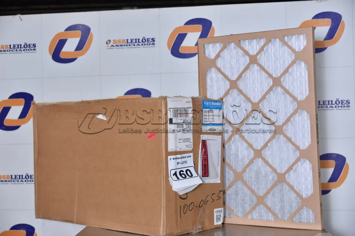 LOTE 160 - 01 CAIXA COM 12 UNIDADES DE FILTRO PARA AR-CONDICIONADO 20X22X1 6GKL9. (NO ESTADO)0000018