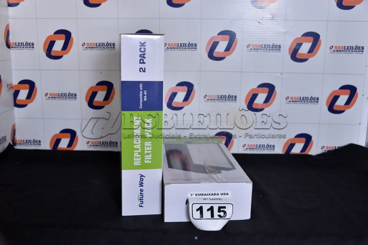 LOTE 115 - 02 CAIXAS COM 02 FILTROS CADA PARA AR-CONDICIONADO COMPATIBLE WITH MA-40. (FILTERS 2 PACKS.) (NO ESTADO)0000021