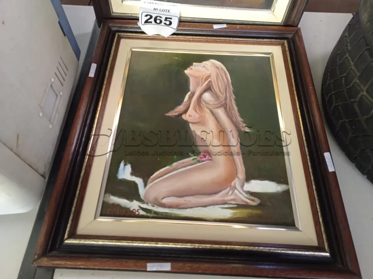 LOTE 265 - 02 QUADROS DECORATIVOS DE PINTURA A ÓLEO. (NO ESTADO) ATENÇÃO! FAZER A VISITAÇÃO ANTES DE ARREMATAR, NÃO SABEMOS SE FUNCIONA. LEILÃO NÃO TEM GARANTIA E NEM DEVOLUÇÃO, SUJEITO A POSSÍVEIS AVARIAS VISÍVEIS/OCULTAS E/OU AUSÊNCIA DE COMPONENTES.