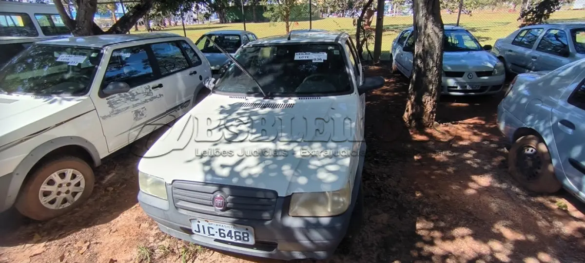 LOTE 036 - 01 FIAT UNO MILLE WAY ECON; PLACA: JIC-6468; ANO: 2009. CHASSI: 9BD15844AA6341687, RENAVAM: 00165583045; (NÃO POSSUI BOMBA DE COMBUSTÍVEL.). (NO ESTADO)