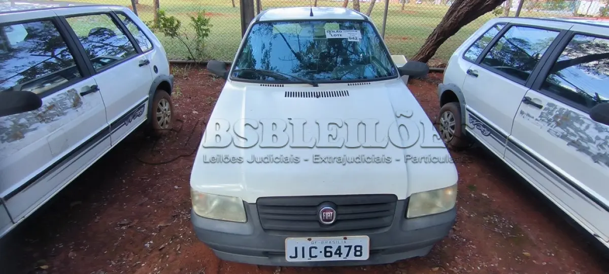 LOTE 042 - 01 FIAT UNO MILLE WAY ECON; PLACA: JIC-6478; ANO: 2009. CHASSI: 9BD15844AA6345938, RENAVAM: 00165583720; (NÃO POSSUI BOMBA DE COMBUSÍIVEL). (NO ESTADO)