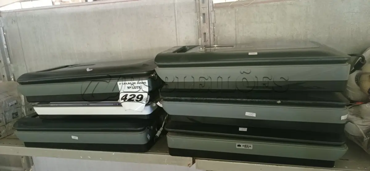 LOTE 429 - 06 SCANERS MARCA HP. (NO ESTADO) ATENÇÃO! FAZER A VISITAÇÃO ANTES DE ARREMATAR, NÃO SABEMOS SE FUNCIONA. LEILÃO NÃO TEM GARANTIA E NEM DEVOLUÇÃO, SUJEITO A POSSÍVEIS AVARIAS VISÍVEIS/OCULTAS E/OU AUSÊNCIA DE COMPONENTES.