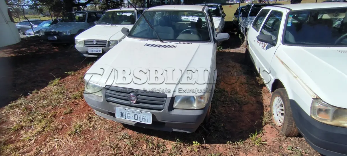 LOTE 016 - 01 FIAT UNO MILLE WAY ECON; PLACA: JHG-0161; ANO: 2009. CHASSI: 9BD15844AA6273548, RENAVAM: 00143792660; (VEÍCULO NÃO FUNCIONA BOMBA DE COMBUSTÍVEL TRAVADA). (NO ESTADO)