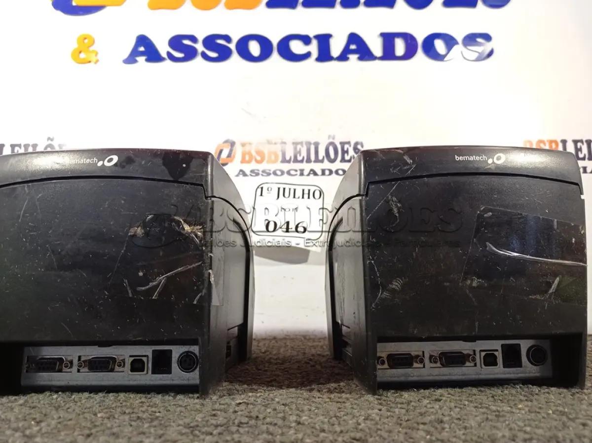 LOTE 046 - 02 IMPRESSORAS DE CUPOM FISCAL MODELO:MP-4000 TH FI. (NO ESTADO) ATENÇÃO! FAZER A VISITAÇÃO ANTES DE ARREMATAR, NÃO SABEMOS SE FUNCIONA. LEILÃO NÃO TEM GARANTIA E NEM DEVOLUÇÃO, SUJEITO A POSSÍVEIS AVARIAS VISÍVEIS/OCULTAS E/OU AUSÊNCIA DE COMPONENTES.