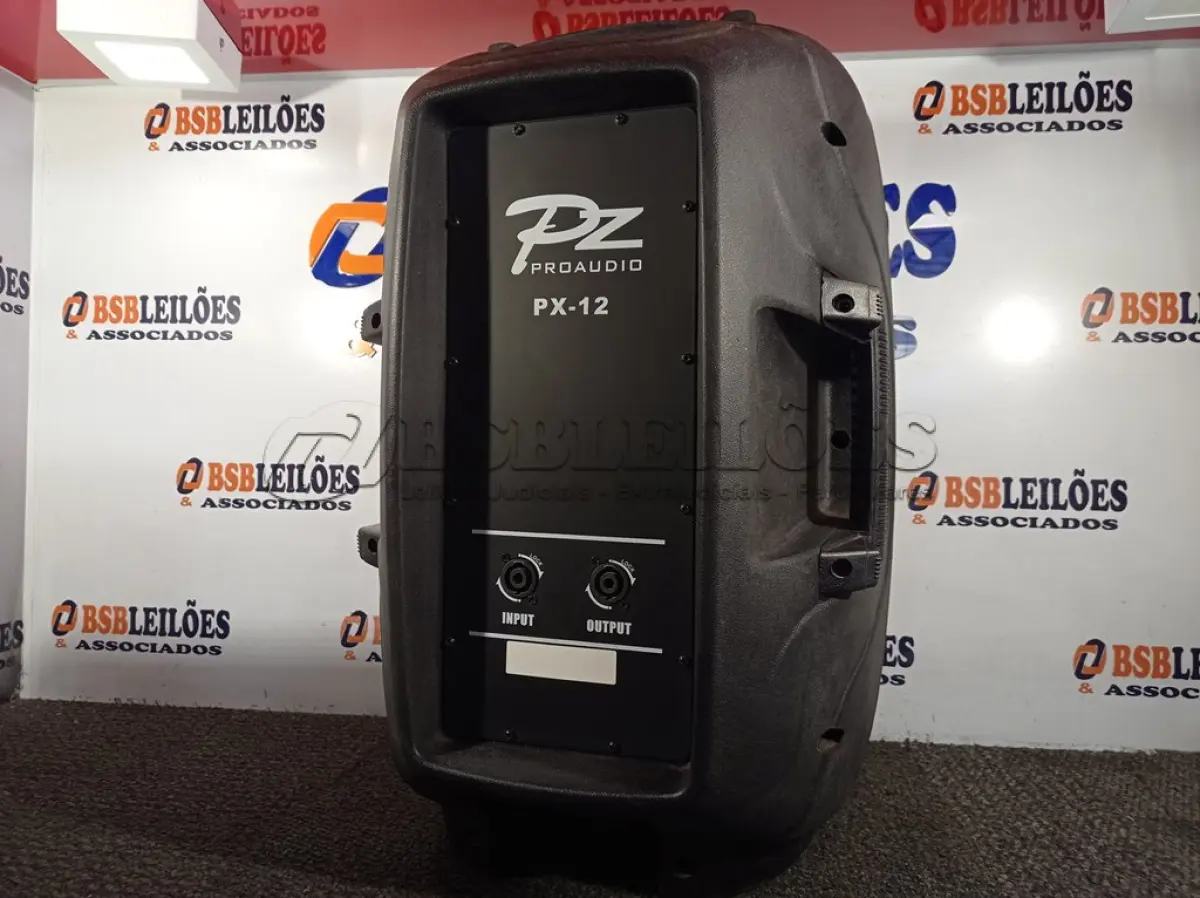 LOTE 085 - 01 CAIXA DE SOM PZPROPASSIVE PROAUDIO PX-12. (NO ESTADO) ATENÇÃO! FAZER A VISITAÇÃO ANTES DE ARREMATAR, NÃO SABEMOS SE FUNCIONA. LEILÃO NÃO TEM GARANTIA E NEM DEVOLUÇÃO, SUJEITO A POSSÍVEIS AVARIAS VISÍVEIS/OCULTAS E/OU AUSÊNCIA DE COMPONENTES.