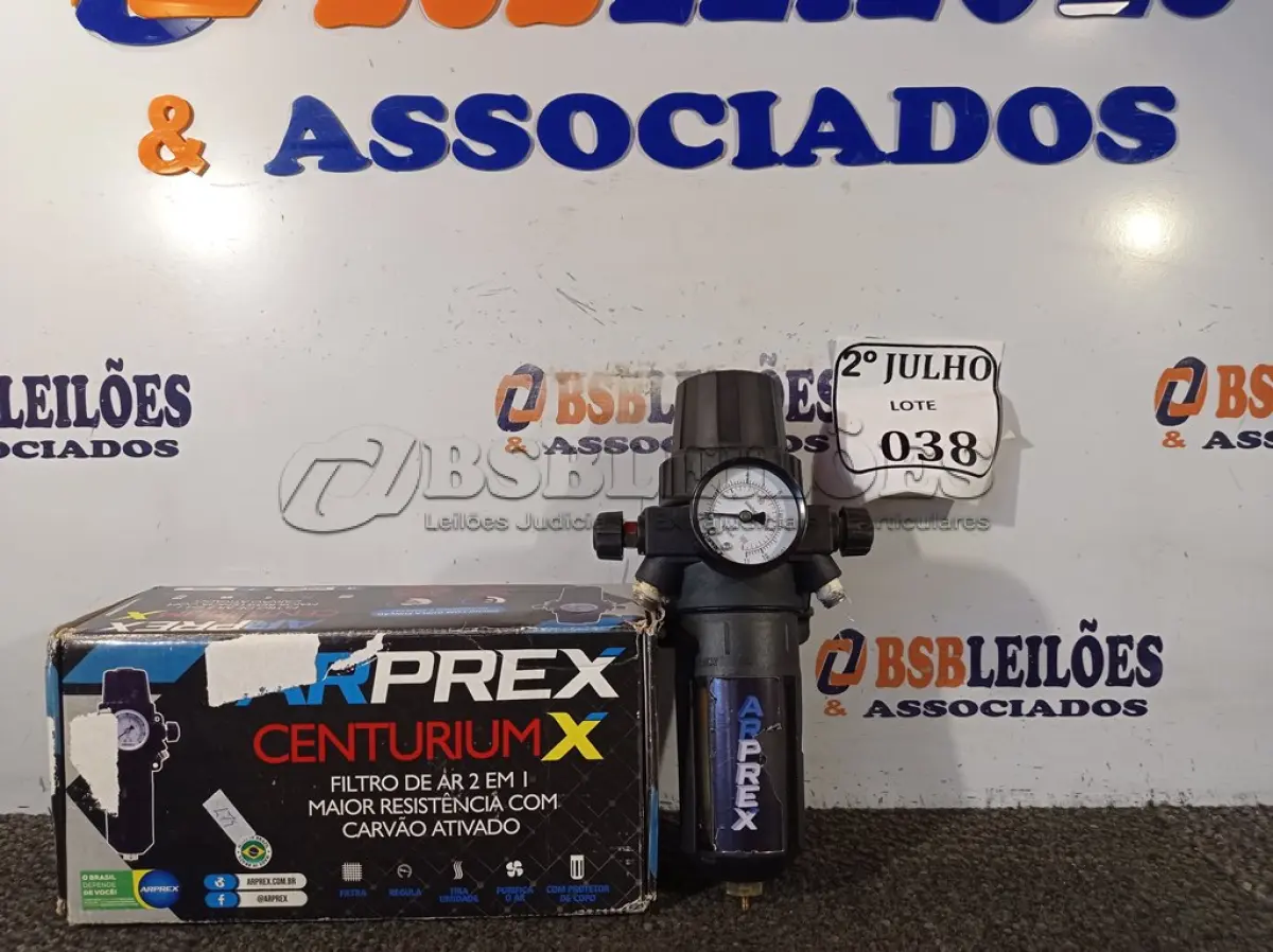LOTE 038 - 01 FILTRO DE AR 2 EM 1 COM CARVÃO ATIVADO MARCA ARPREX. (NO ESTADO) ATENÇÃO! FAZER A VISITAÇÃO ANTES DE ARREMATAR, NÃO SABEMOS SE FUNCIONA. LEILÃO NÃO TEM GARANTIA E NEM DEVOLUÇÃO, SUJEITO A POSSÍVEIS AVARIAS VISÍVEIS/OCULTAS E/OU AUSÊNCIA DE COMPONENTES.