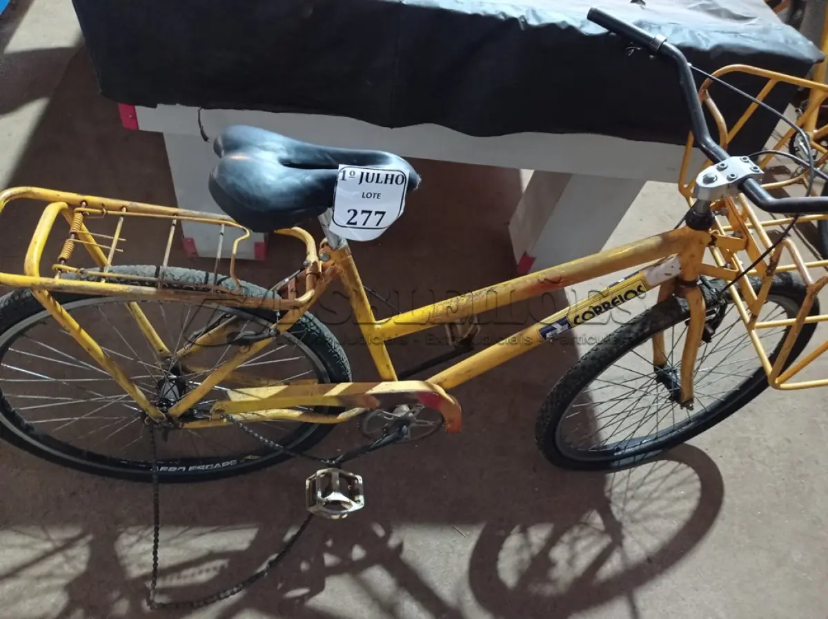 LOTE 277 - 01 BICICLETA CARGUEIRA E 02 RODAS. (NO ESTADO) ATENÇÃO! FAZER A VISITAÇÃO ANTES DE ARREMATAR, NÃO SABEMOS SE FUNCIONA. LEILÃO NÃO TEM GARANTIA E NEM DEVOLUÇÃO, SUJEITO A POSSÍVEIS AVARIAS VISÍVEIS/OCULTAS E/OU AUSÊNCIA DE COMPONENTES.