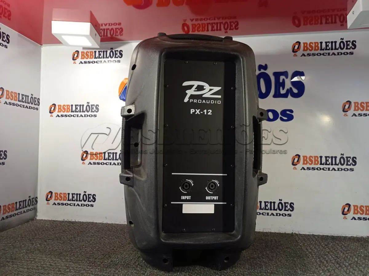 LOTE 088 - 01 CAIXA DE SOM PZ PROPASSIVE PRÓAUDIO PX-12. (NOVA) (NO ESTADO) ATENÇÃO! FAZER A VISITAÇÃO ANTES DE ARREMATAR, NÃO SABEMOS SE FUNCIONA. LEILÃO NÃO TEM GARANTIA E NEM DEVOLUÇÃO, SUJEITO A POSSÍVEIS AVARIAS VISÍVEIS/OCULTAS E/OU AUSÊNCIA DE COMPONENTES.